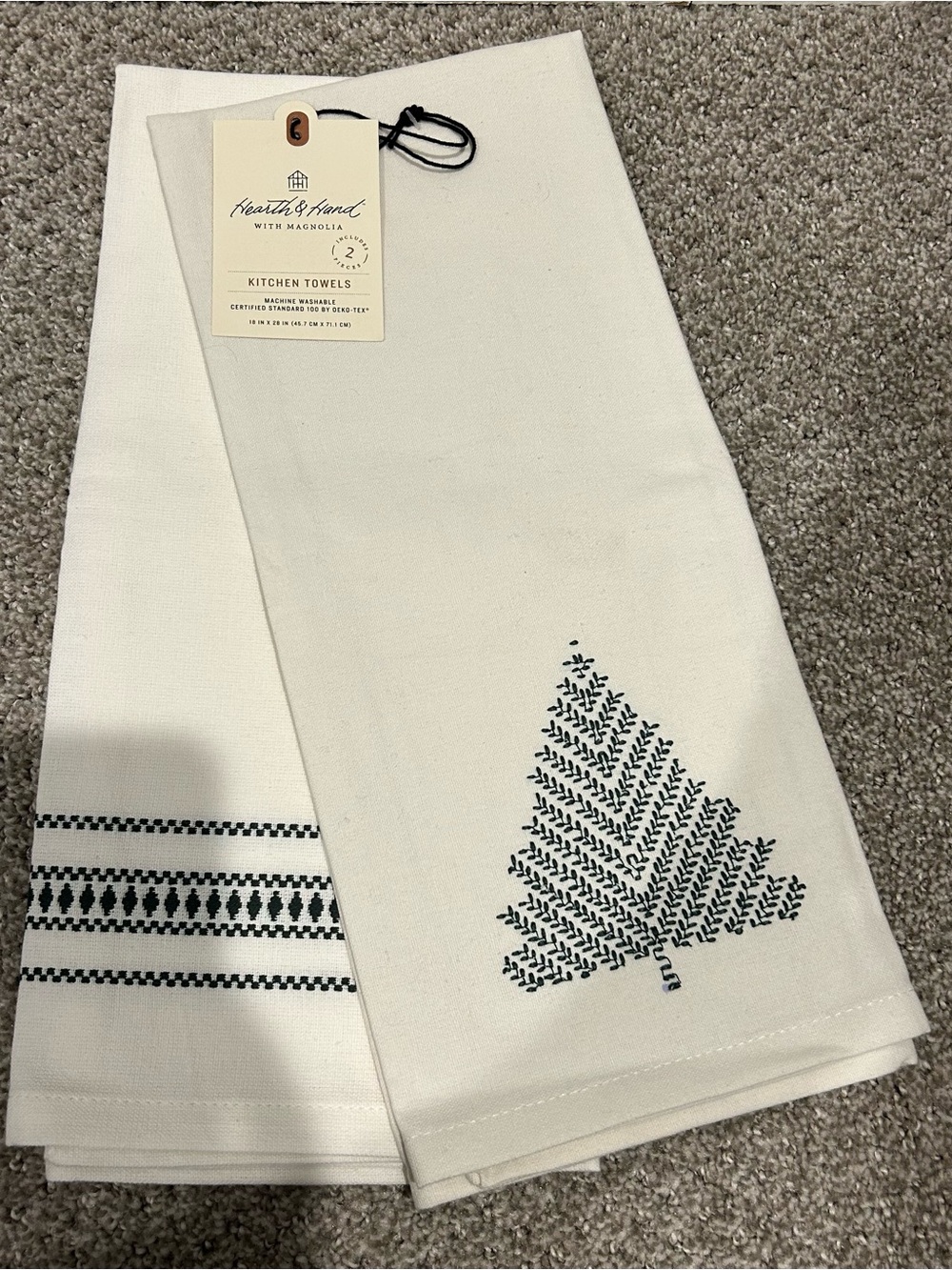 Hearth & Hand Magnolia 2-piece 100% cotton kitchen towels